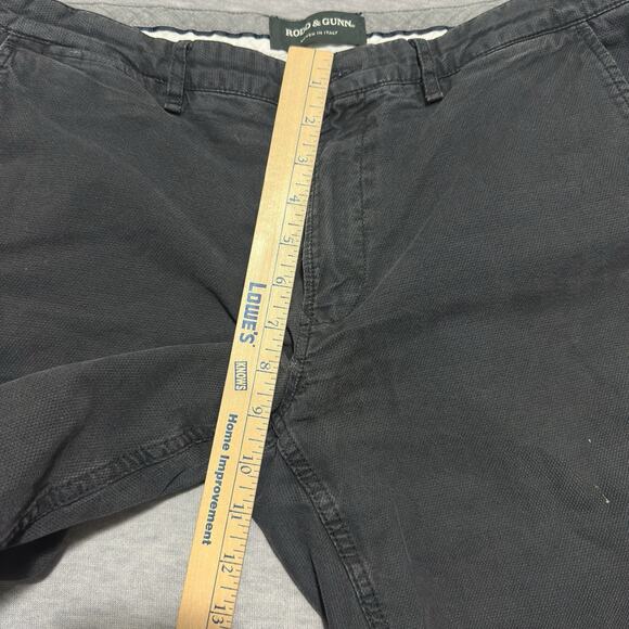 Rodd & Gunn Straight Fit Trouser Pants Mens Sz 34L (34x30) Black Textured - Picture 13 of 16
